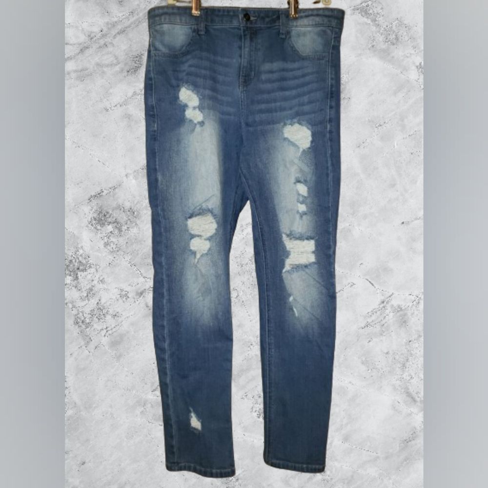Balera Jean pants Large adult Blue distressed